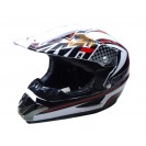 HNJ HELMET M210 BLACK/WHITE