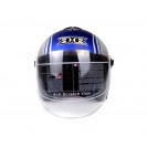 RXR Half Face Helmet R066C Matte Blue/White