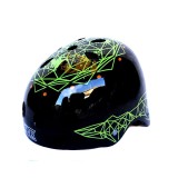 RXR Nutshell Cub Helmet Black Triangular design #R066F-2